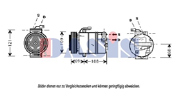 AKS DASIS Kompressor,kliimaseade 850705N